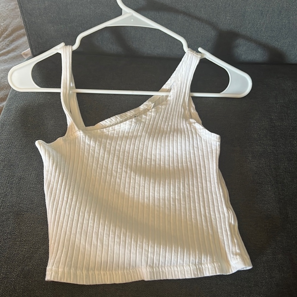 white tank top